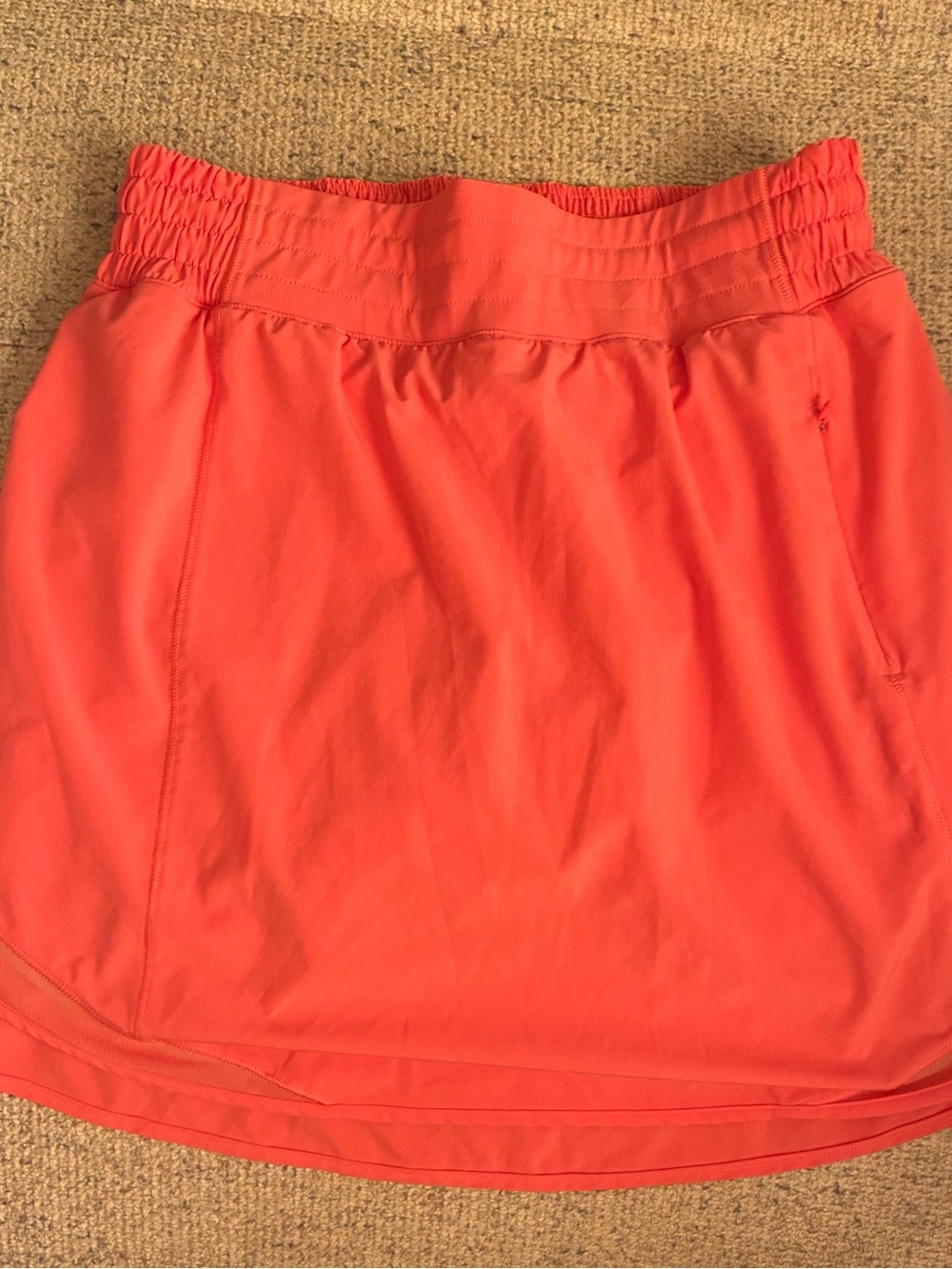 Lululemon Hotty Hot High-Rise Skirt Long Raspberry Cream Size 4 Running Skort
